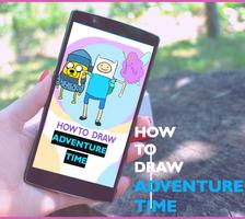 how to draw Adventure Time पोस्टर