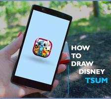 Poster how to draw disney charcters