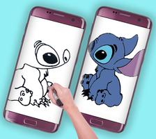 How to draw Lilo and Stitch ภาพหน้าจอ 3