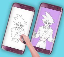 How to Draw Super Saiyan God 截图 3