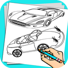 Learn To Draw Cars أيقونة
