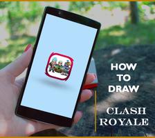 how to draw clash royale پوسٹر
