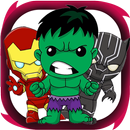 how to draw cute avengers-APK