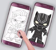 how to draw cute avengers اسکرین شاٹ 3