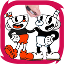 how to draw cuphead characters-APK