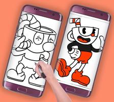 how to draw cuphead characters 截图 1