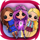 how to draw american doll girls-APK