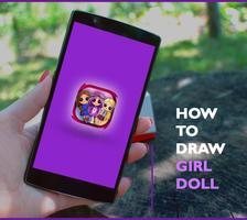 how to draw american doll girls poster