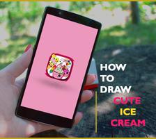 Poster how to draw sweet ice cream