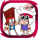 how to draw ok k.o characters APK