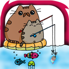 how to draw cute pusheen cat toy icon