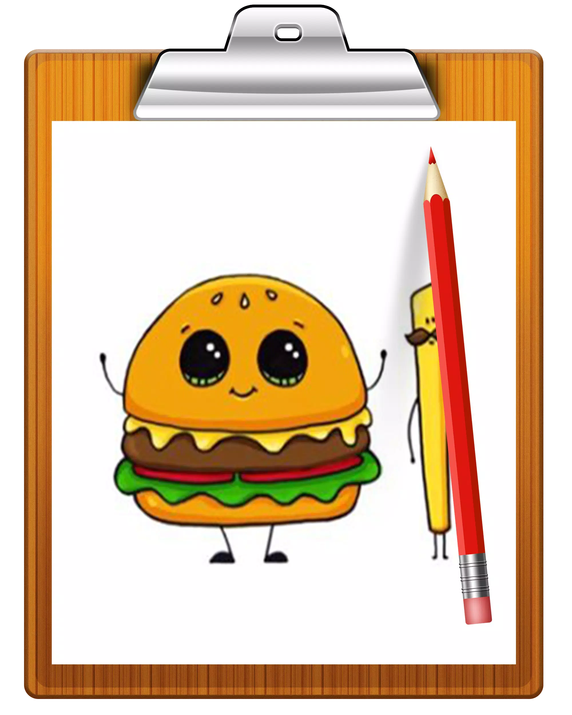 Step by step guide cute drawings easy food For beginners