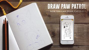 How to Draw paw patrol toon Affiche