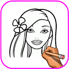 How To Draw & Color  Barbie icon