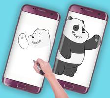 How To Draw We bare bears 🐻 ảnh chụp màn hình 1