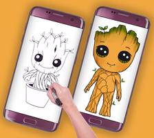 برنامه‌نما how to draw cute guardians of galaxy عکس از صفحه