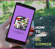 how to draw chibi dc comic پوسٹر