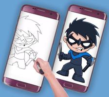 how to draw chibi dc comic ảnh chụp màn hình 3