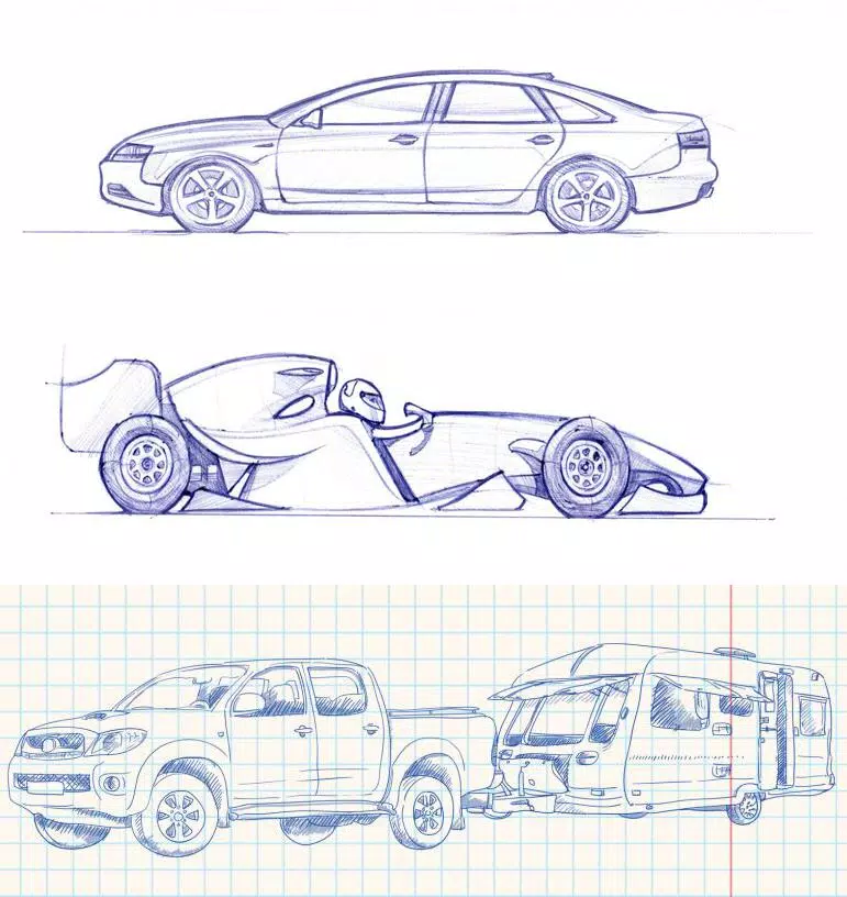 كيفية رسم سيارات APK للاندرويد تنزيل