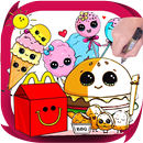 how to draw cute food-APK