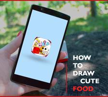 how to draw cute food Affiche