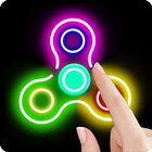 Draw Finger Spinner - Glow Fidget Spinner And Spin icône