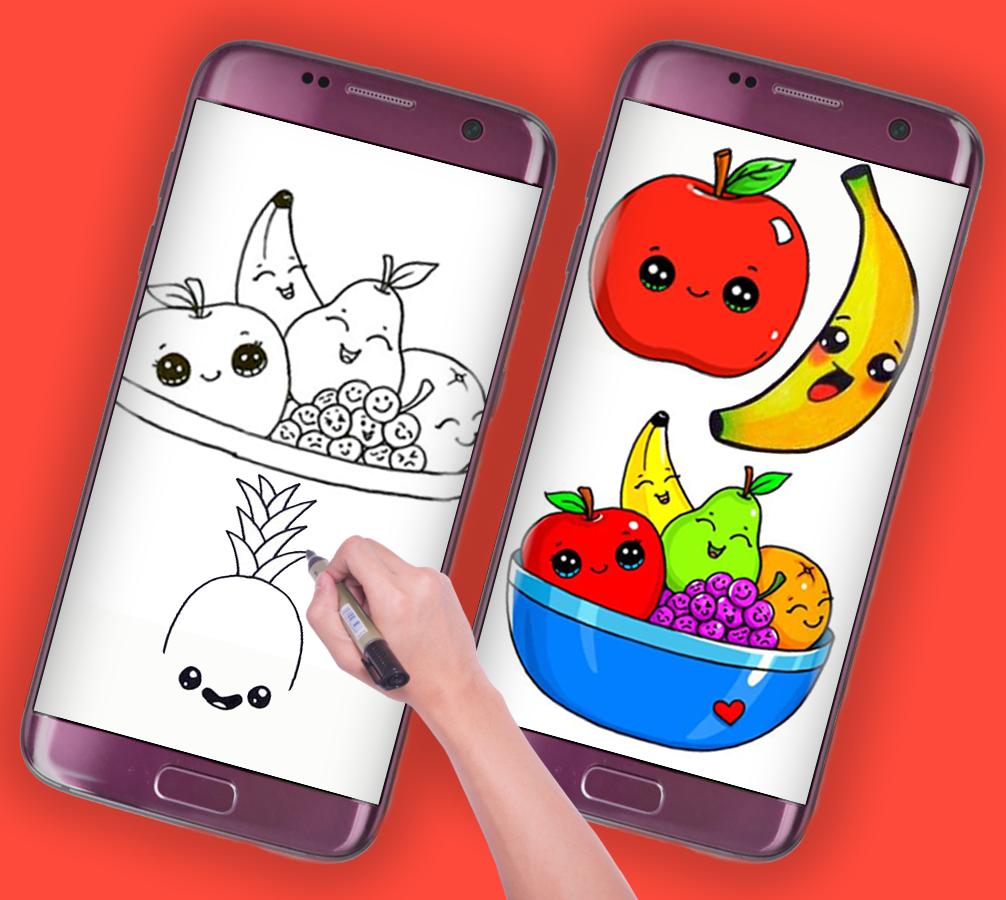 how to draw cute fruits screenshot 1.