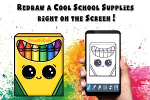 drawing School Supplies : for kids स्क्रीनशॉट 1