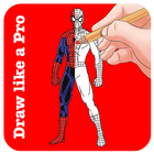 آیکون‌ How To Draw Spider-Man ( Full Body )