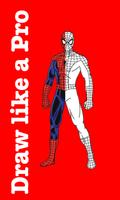 Poster How To Draw Spider-Man ( Full Body )