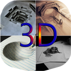 تعليم الرسم  ثلاثي الابعاد 3D আইকন