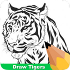 How To Draw Tigers أيقونة