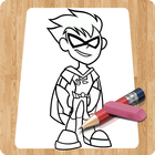 Learn To Draw :Titans Go Zeichen