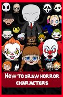 Cara menggambar Horror Characters poster