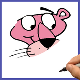 How to draw The Pink Panther icône