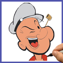 How to draw Popeye The Sailor Man APK