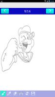 How to draw Popeye The Sailor Man ảnh chụp màn hình 2