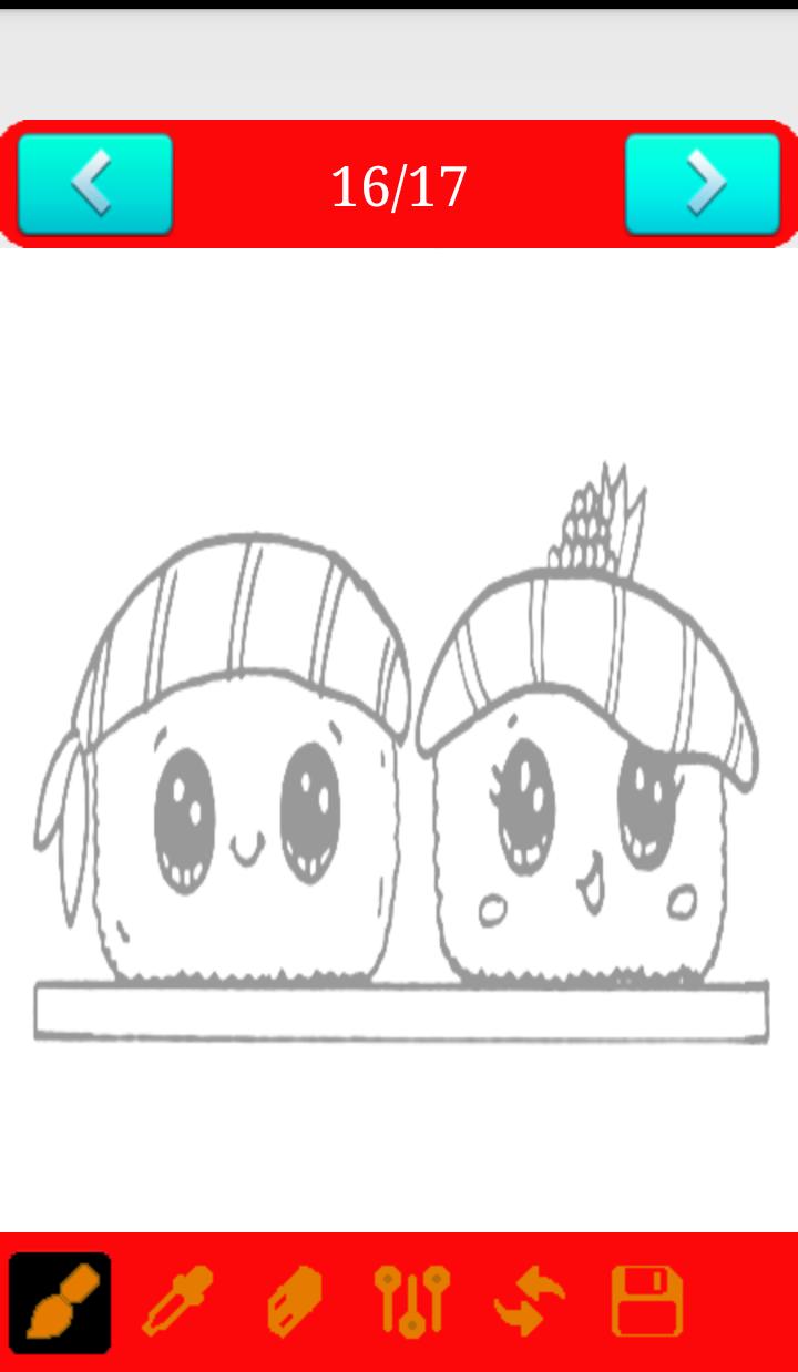 picture Cute Food Drawings Sushi draw sushi cute food for android apk