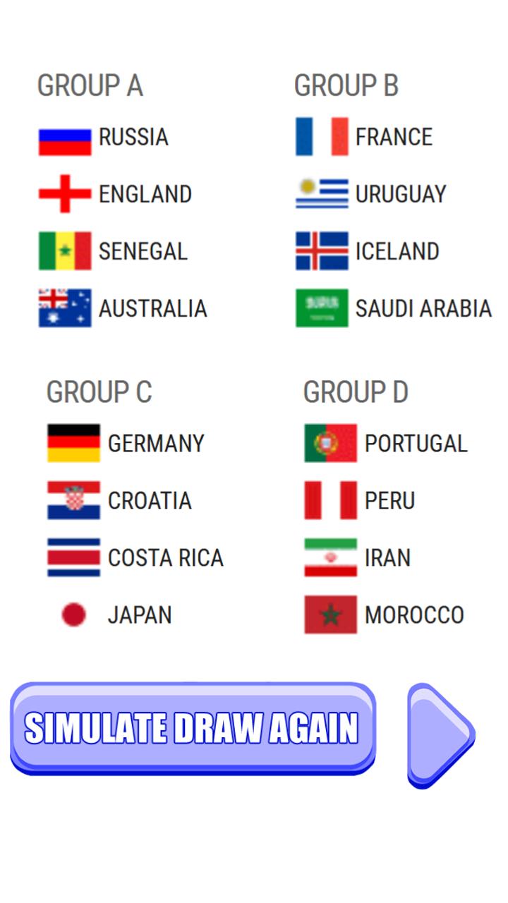 World Cup Russia 2018 Draw Simulator for Android - APK Download
