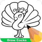 How To Draw Cocks icône