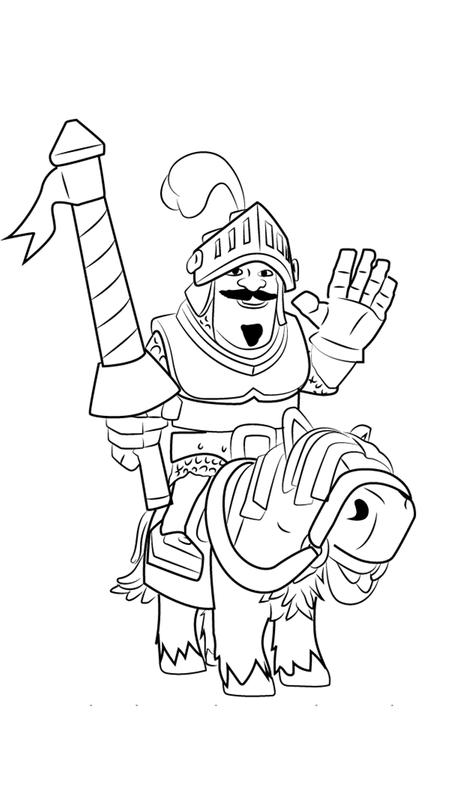 Clash Royale Princess Page Coloring Pages