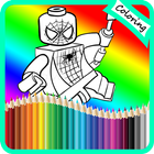 Coloring Lego Superhero Books biểu tượng