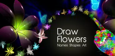 Draw Flowers Names shapes art