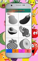 Draw Fruits in colors by Number Pixel Art screenshot 1