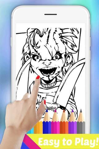 Featured image of post Chucky Coloring Pages Easy Unique collection for fans of the japanese genre