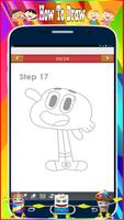 How to Draw  Gumball Anime  characters captura de pantalla 2