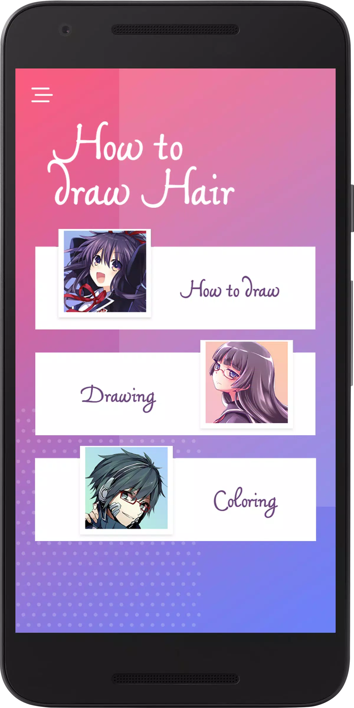 How to Draw Hair: Learn Draw Hairstyle App APK for Android Download