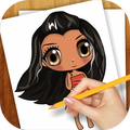 Learn to Draw Moana Girl from Ocean Coast