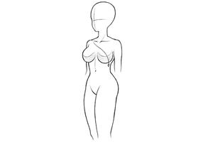 How to draw anime female body imagem de tela 1
