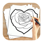 Cómo dibujar corazones del amor icono